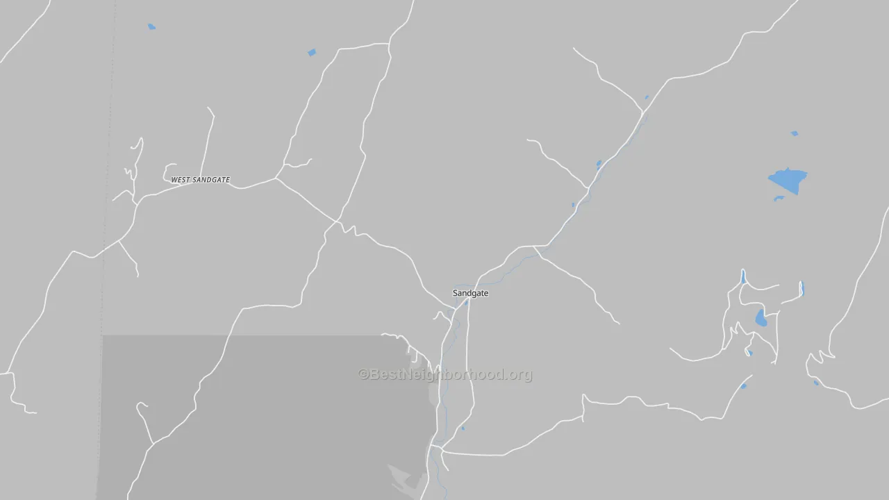 Transit Grade map of Sandgate, VT
