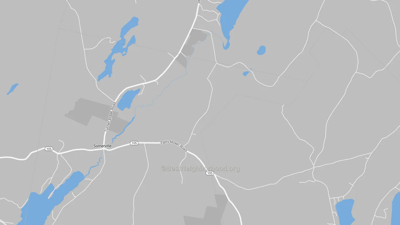 Transit Grade map of Sandhill Corner, ME