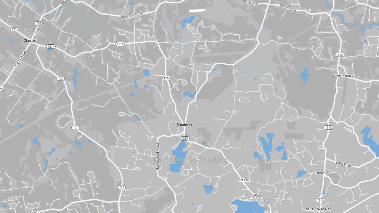 Transit Grade map of Sandown, NH