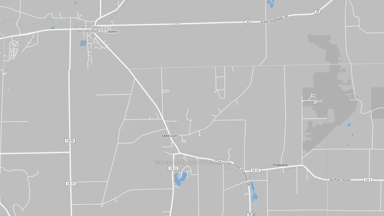 Transit Grade map of Sandusky, NY