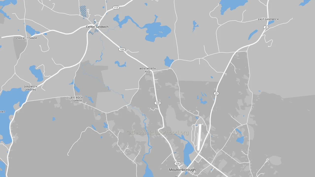 Transit Grade map of Sandwich, NH