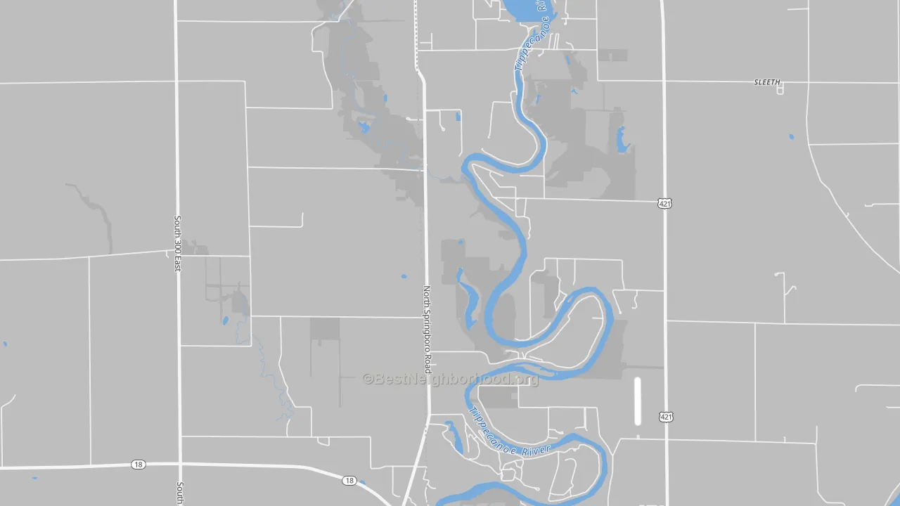 Transit Grade map of Sandy Beach, IN