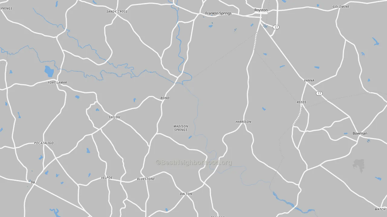 Transit Grade map of Sandy Cross, GA