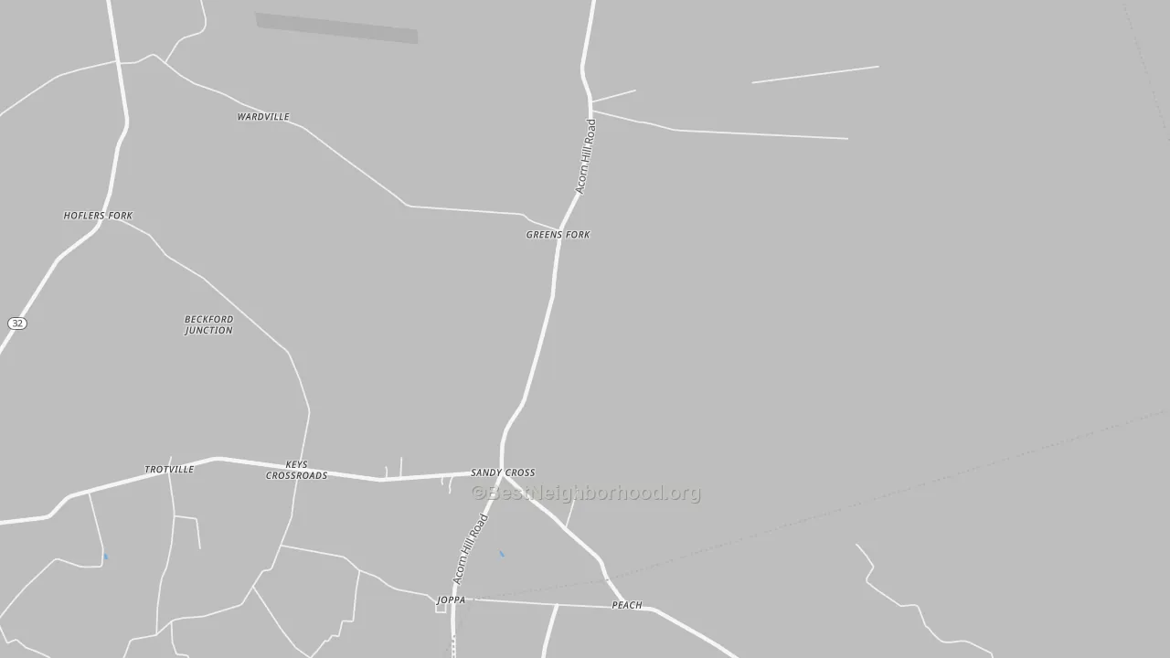 Transit Grade map of Sandy Cross, NC