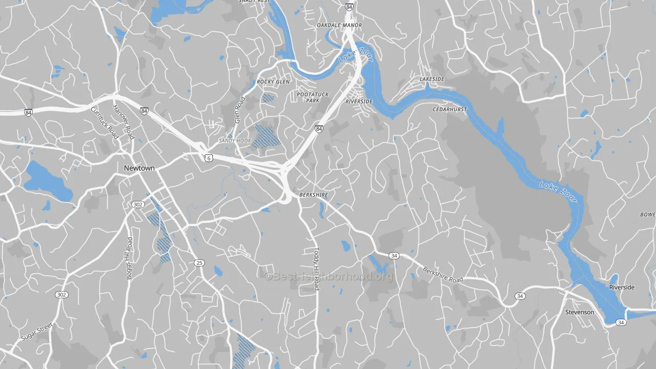 Transit Grade map of Sandy Hook, CT
