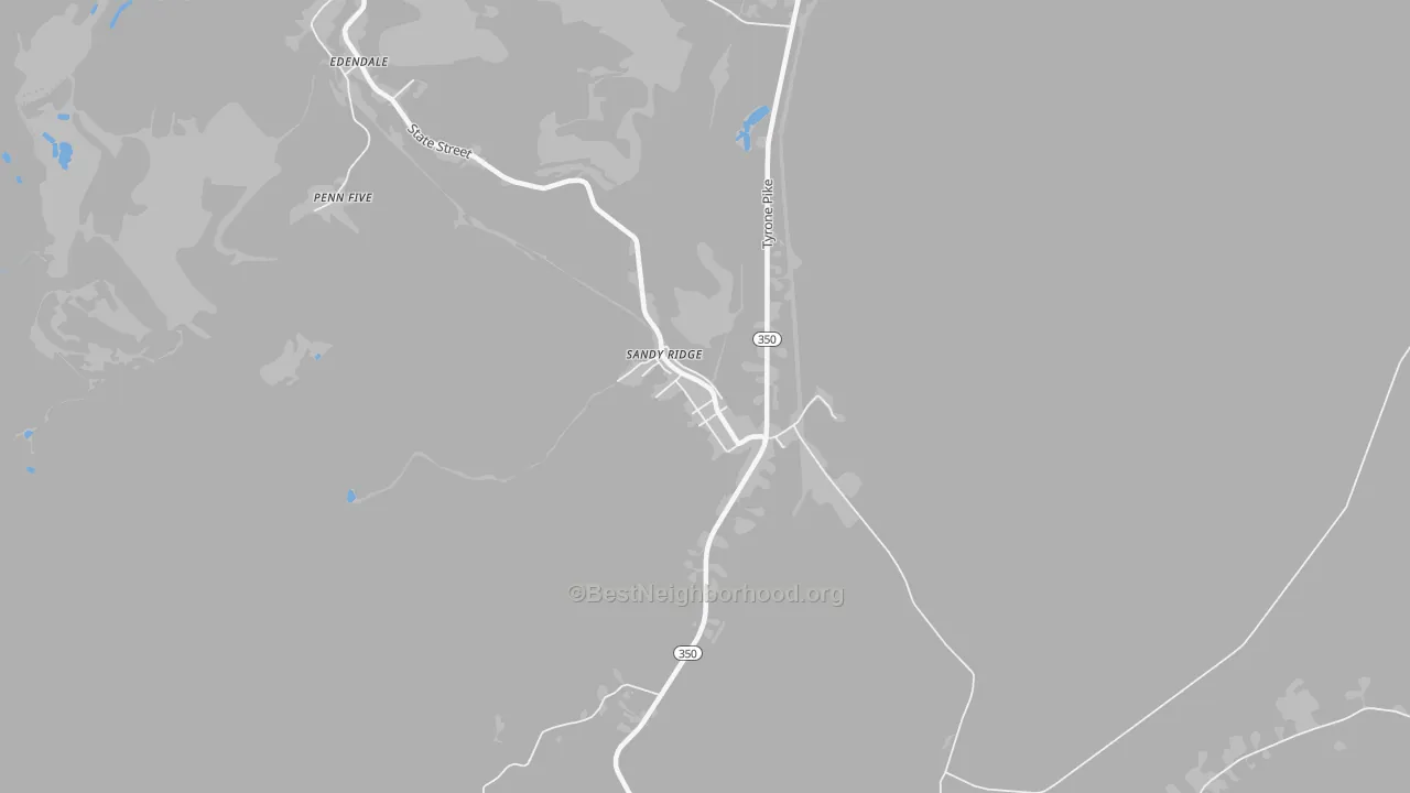 Transit Grade map of Sandy Ridge, PA