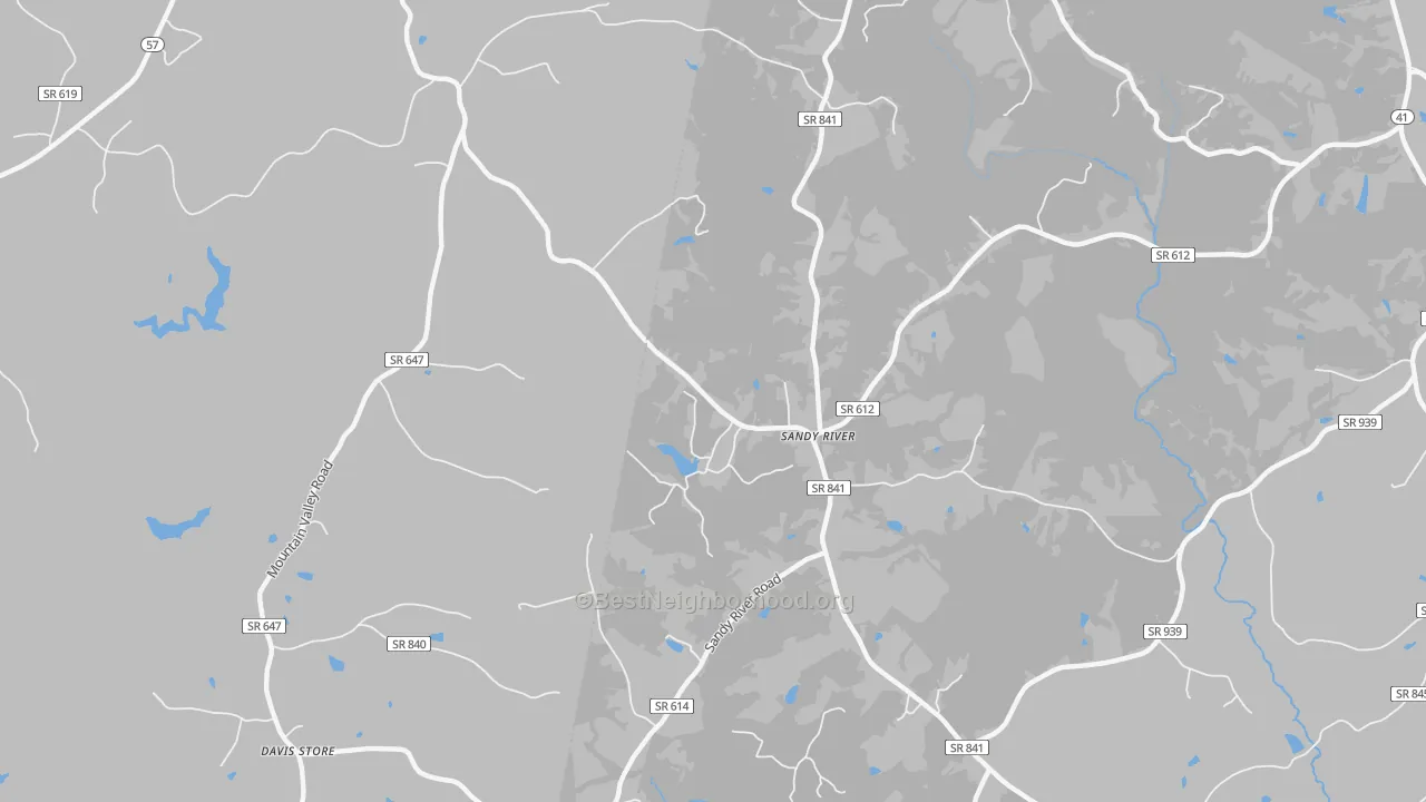 Transit Grade map of Sandy River, VA