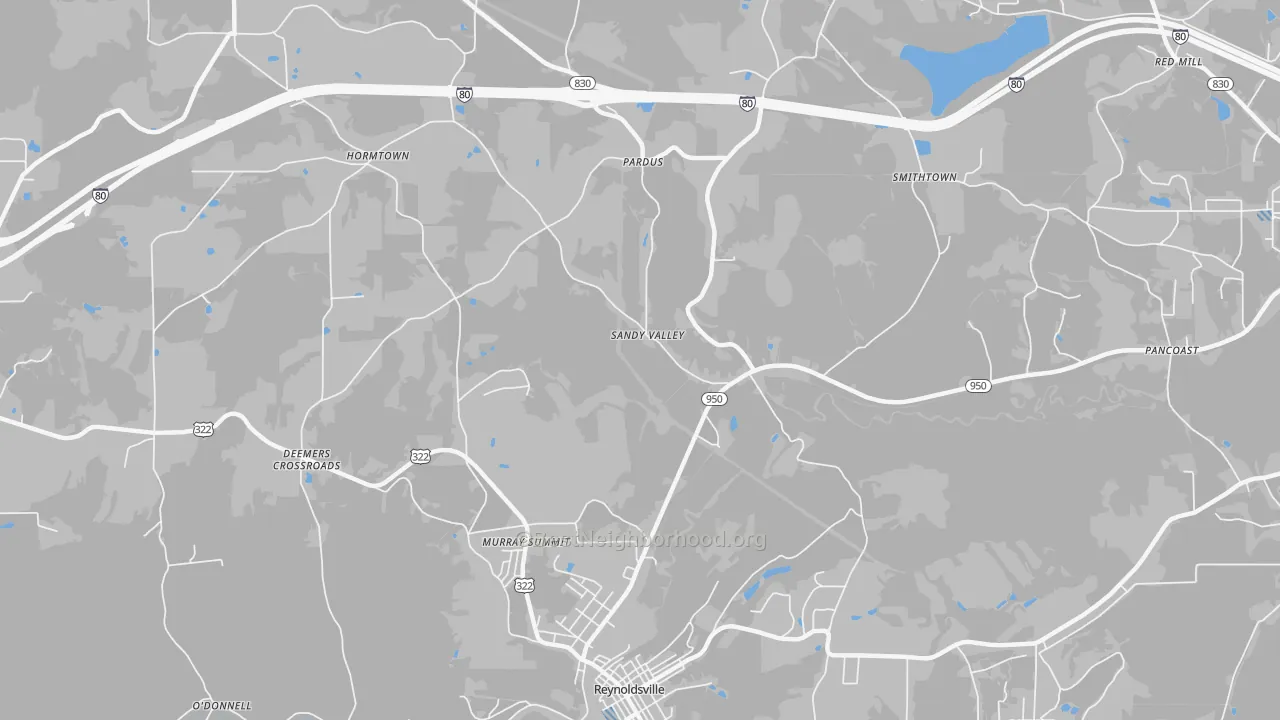 Transit Grade map of Sandy Valley, PA