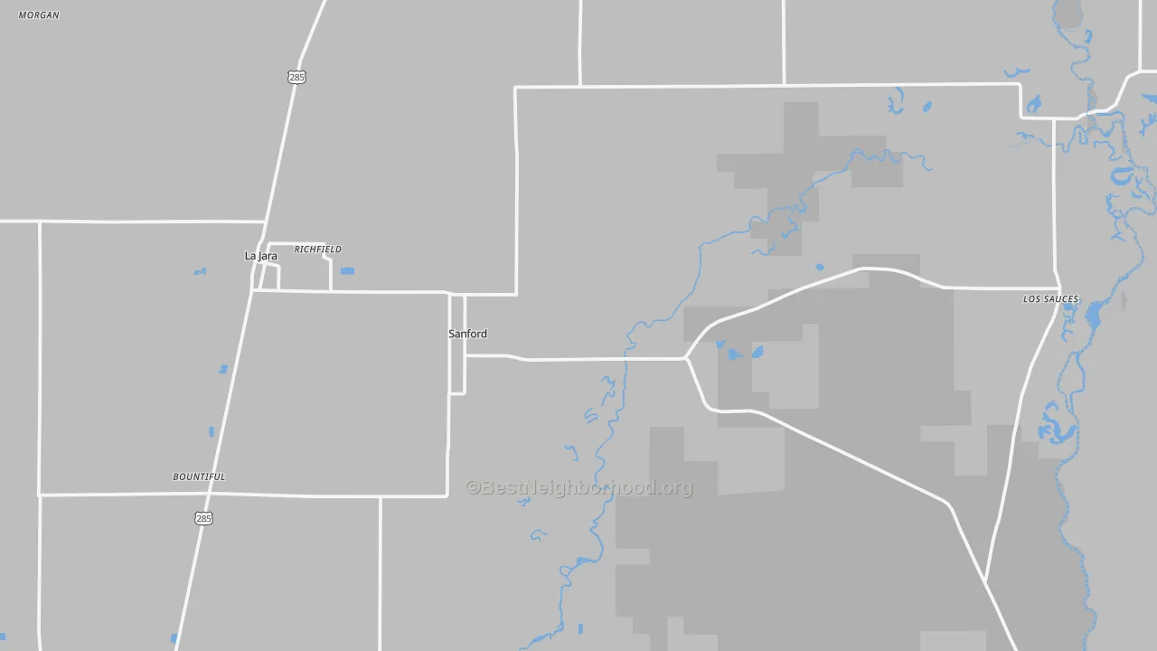 Transit Grade map of Sanford, CO