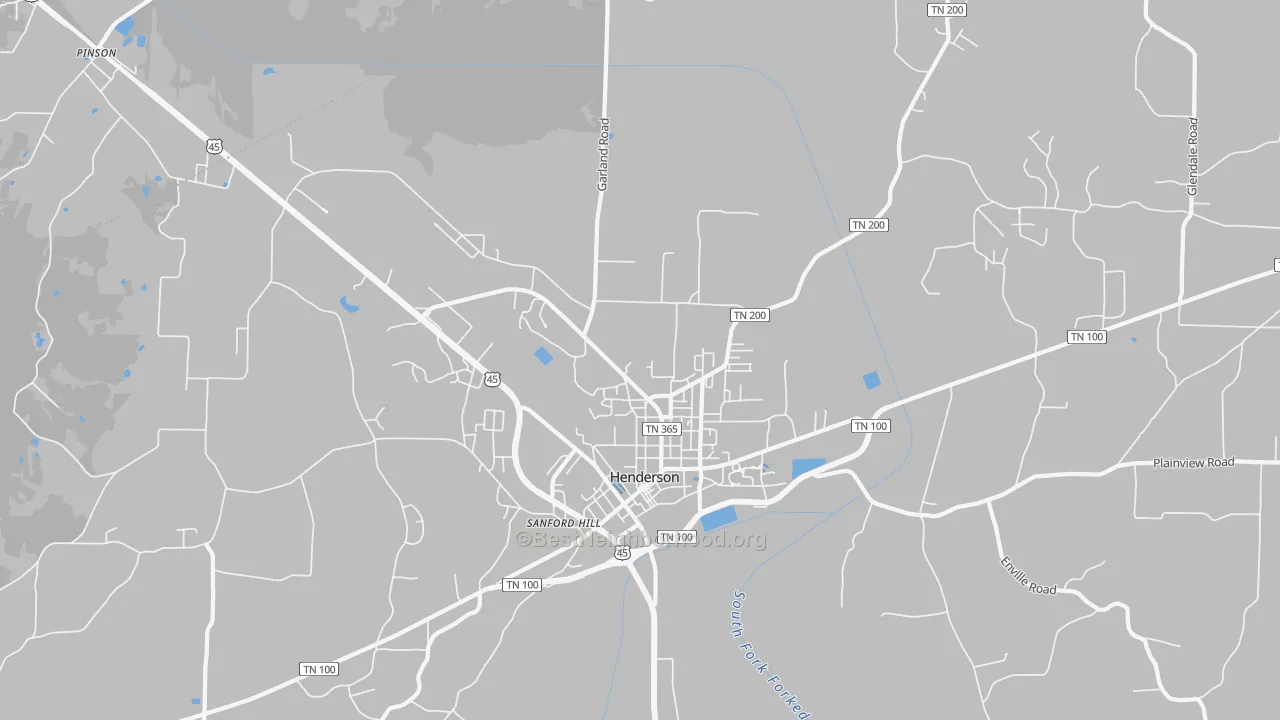 Transit Grade map of Sanford Hill, TN