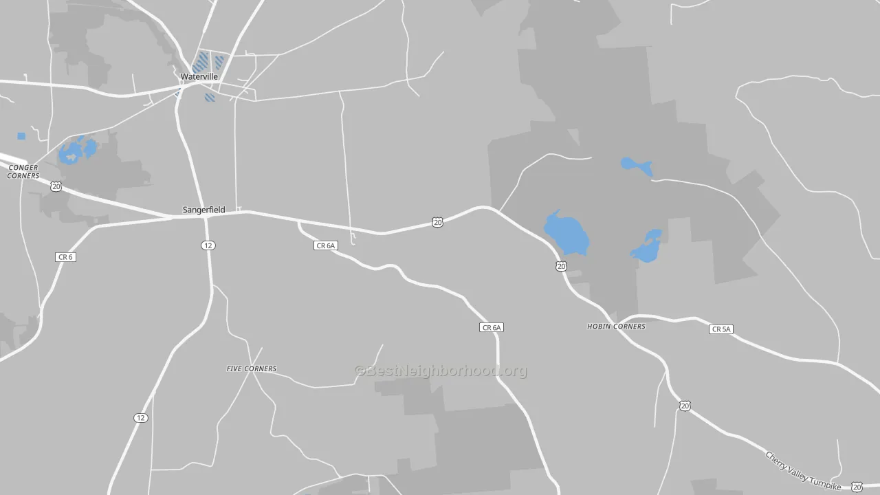 Transit Grade map of Sangerfield, NY