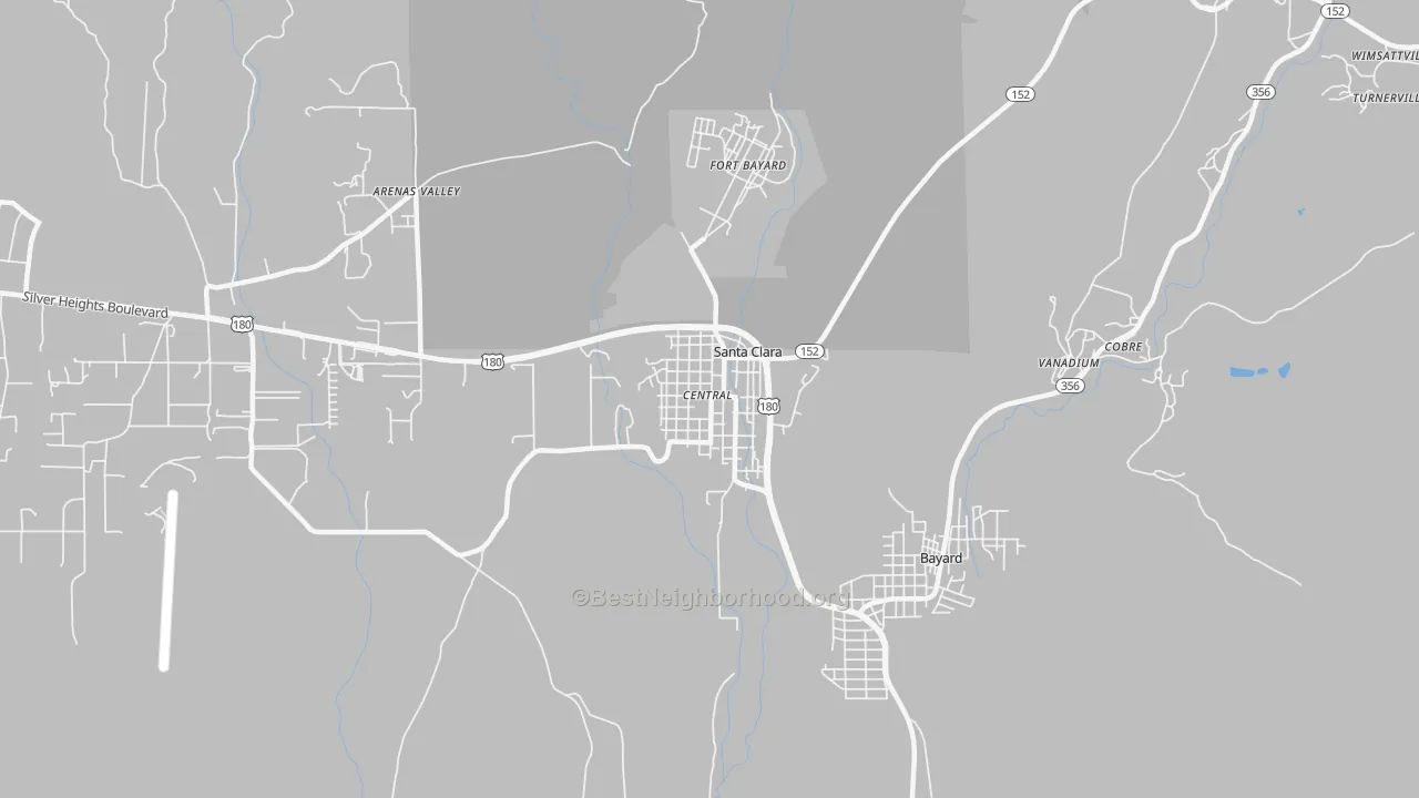Transit Grade map of Santa Clara, NM