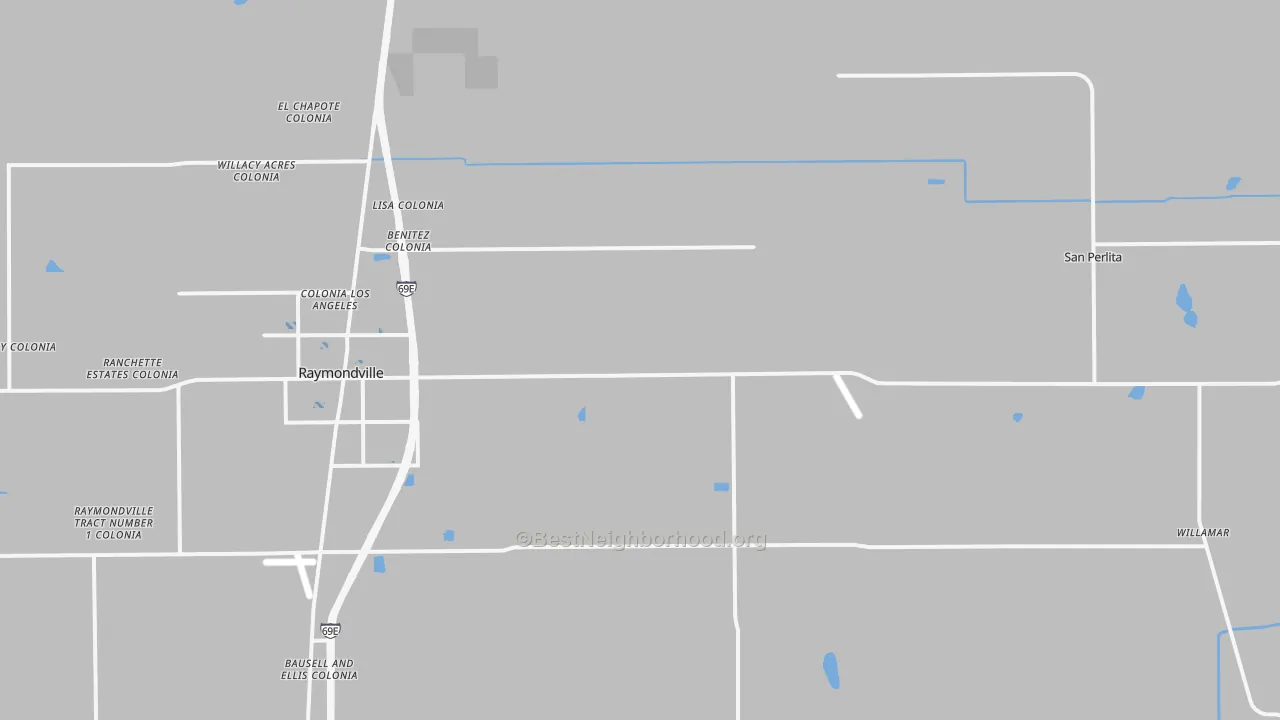 Transit Grade map of Santa Monica, TX