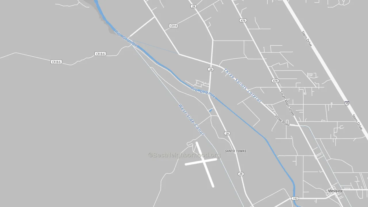 Transit Grade map of Santo Tomas, NM