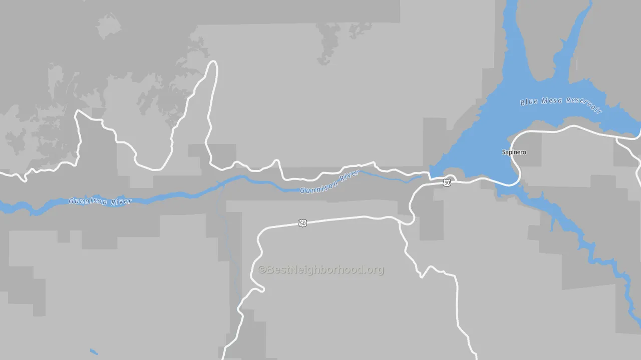 Transit Grade map of Sapinero, CO