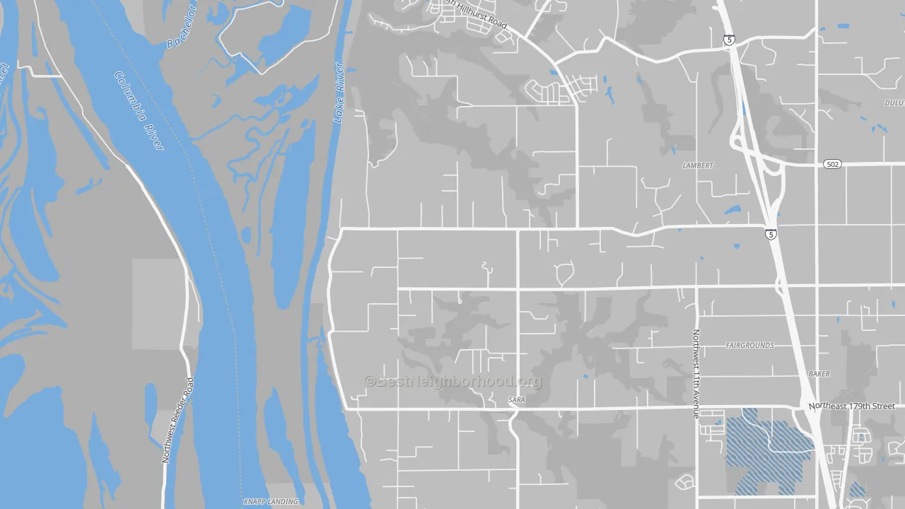Transit Grade map of Sara, WA