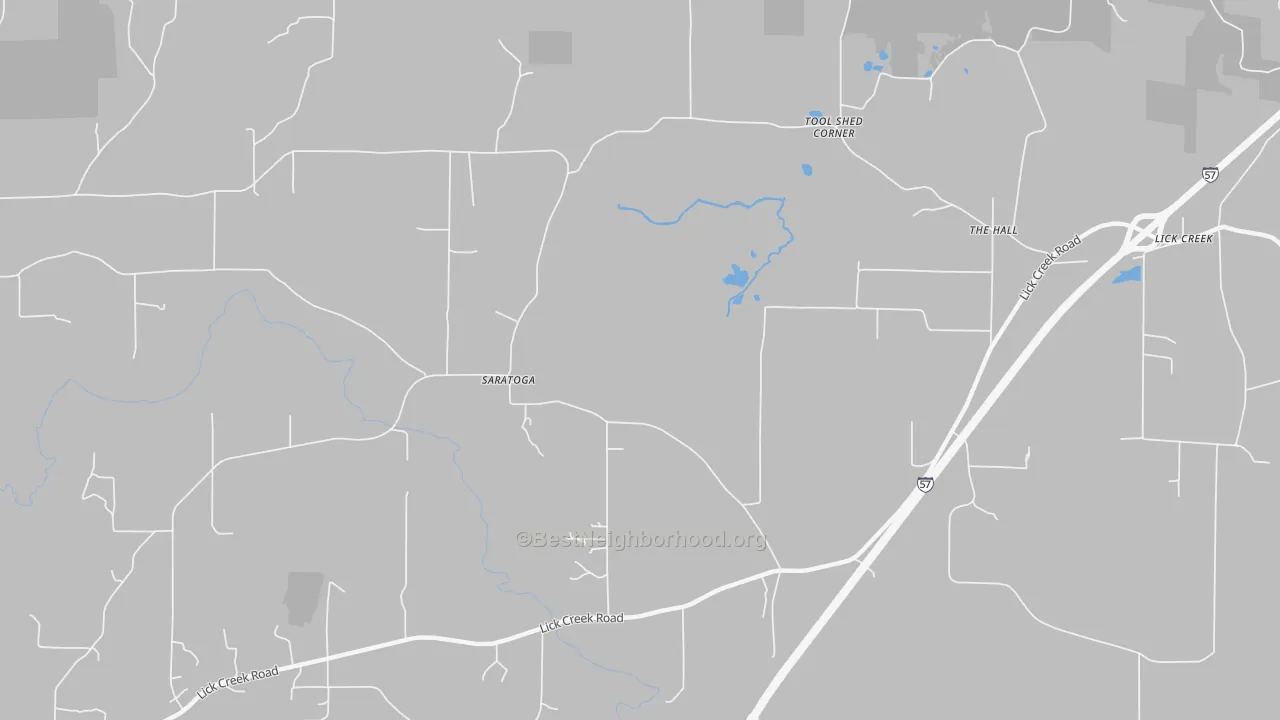 Transit Grade map of Saratoga, IL