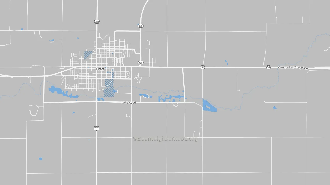 Transit Grade map of Saratoga, KS