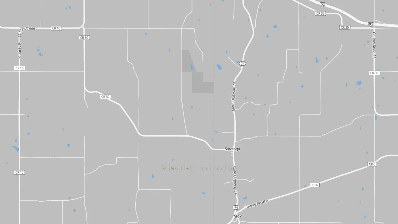 Transit Grade map of Saratoga, MN