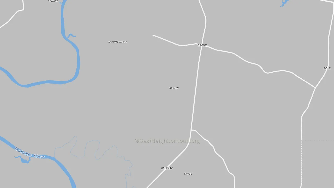 Transit Grade map of Sardis, AL