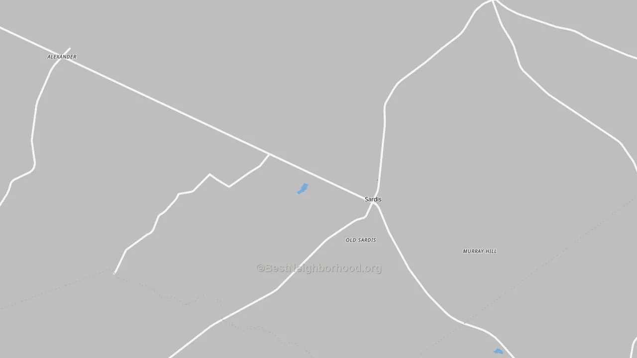 Transit Grade map of Sardis, GA