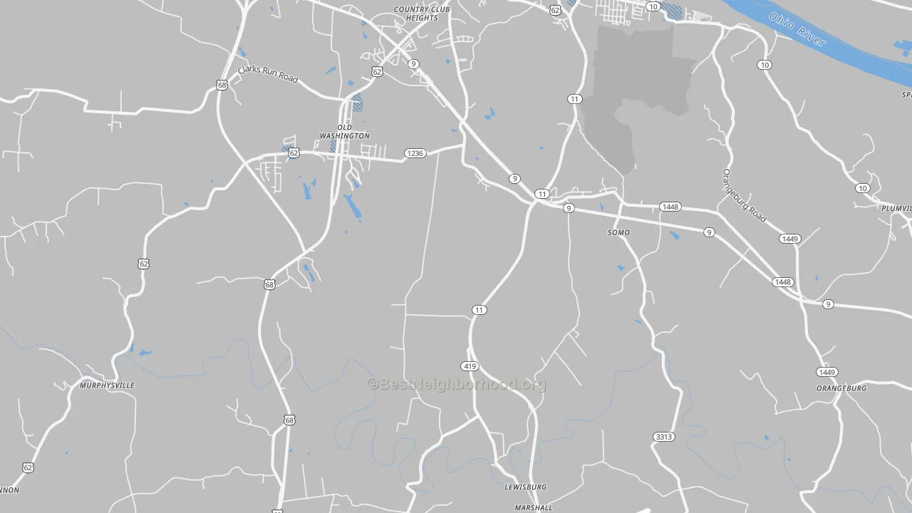 Transit Grade map of Sardis, KY
