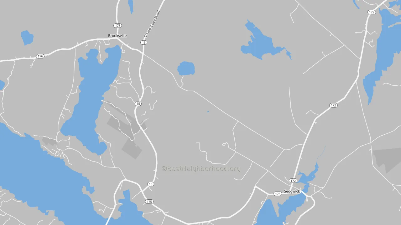 Transit Grade map of Sargentville, ME