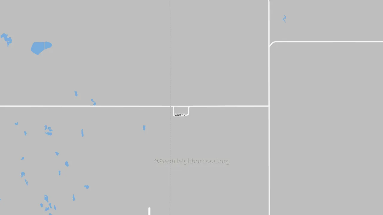 Transit Grade map of Sarles, ND