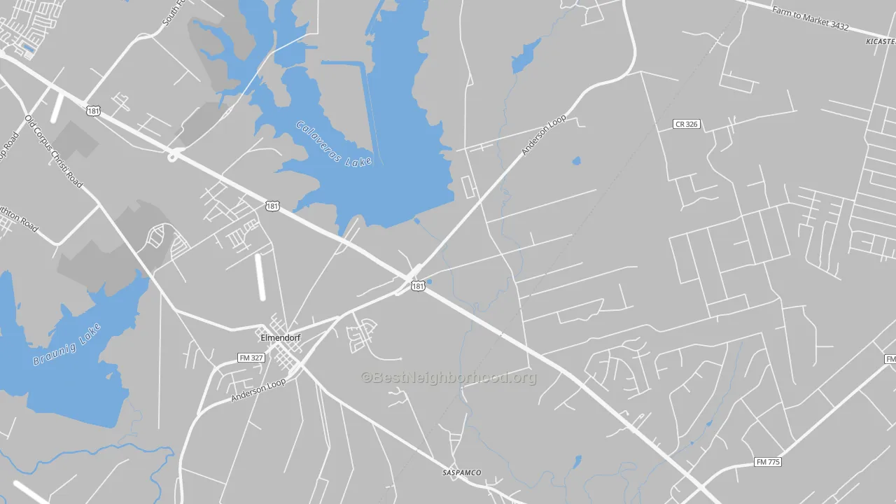 Transit Grade map of Saspamco, TX