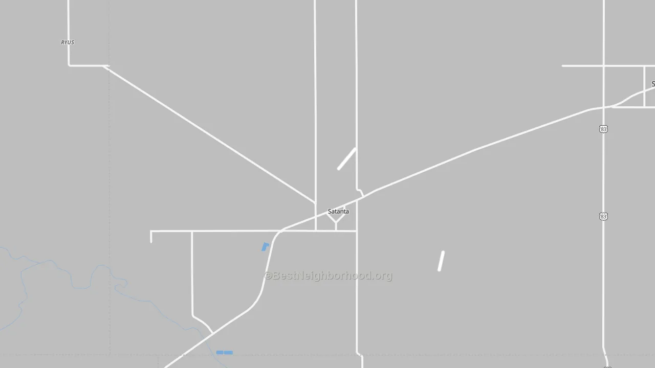 Transit Grade map of Satanta, KS