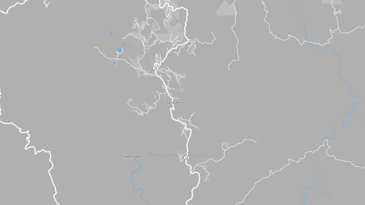 Transit Grade map of Satolah, GA