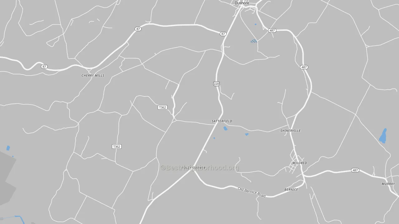 Transit Grade map of Satterfield, PA