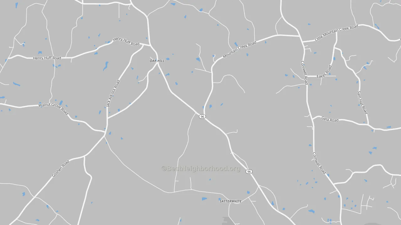 Transit Grade map of Satterwhite, NC