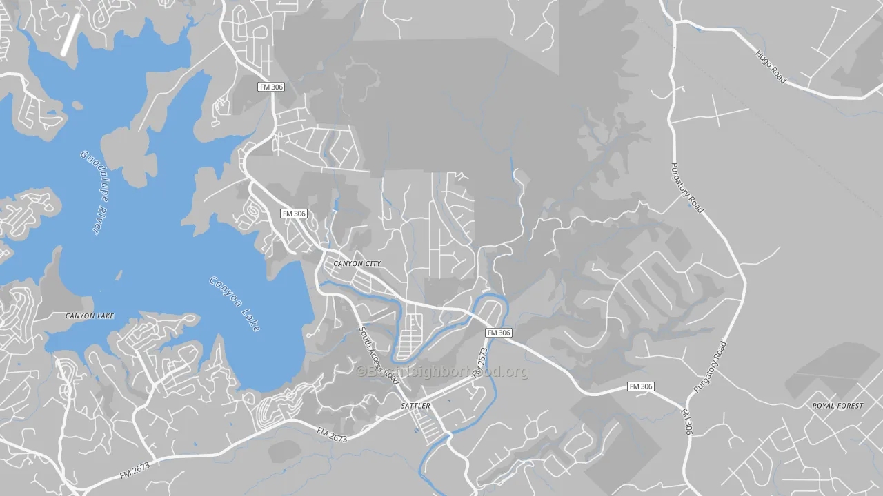 Transit Grade map of Sattler, TX