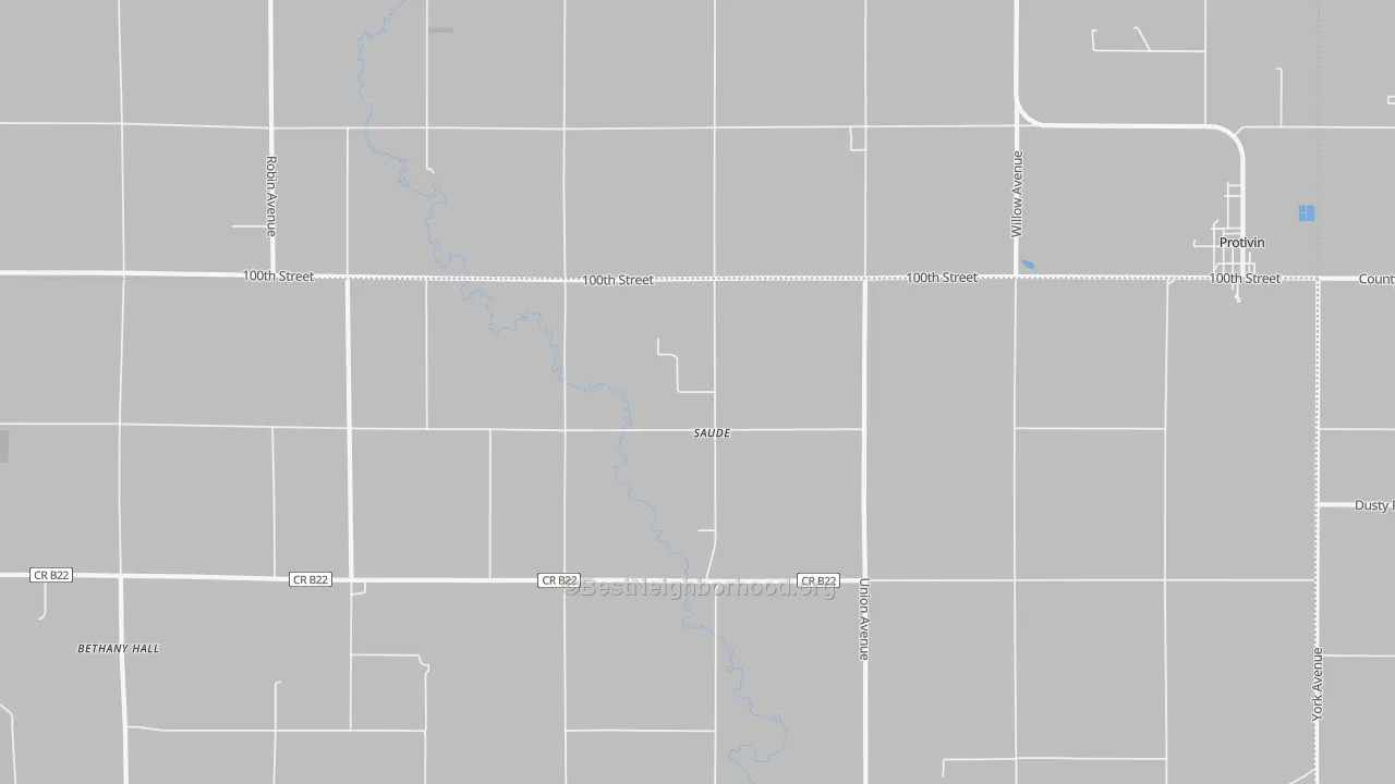 Transit Grade map of Saude, IA