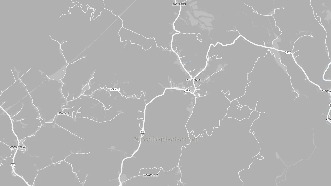 Transit Grade map of Saulsville, WV