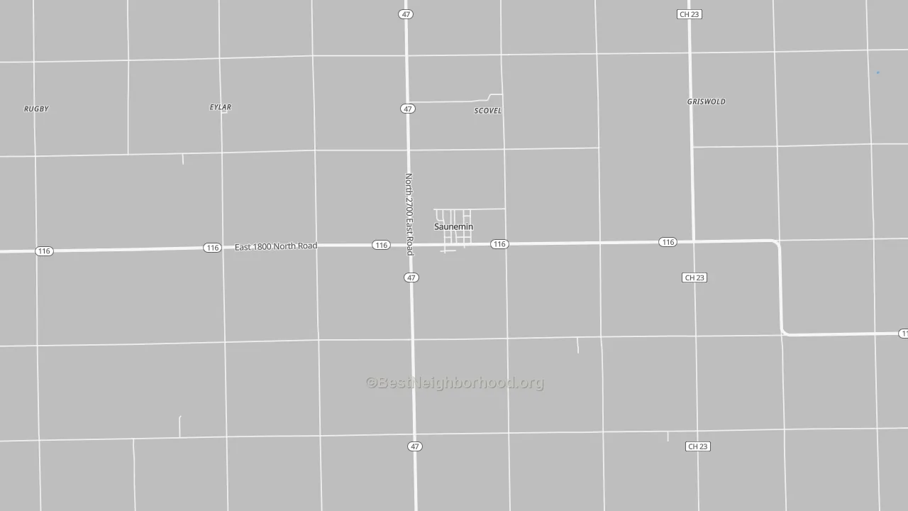 Transit Grade map of Saunemin, IL
