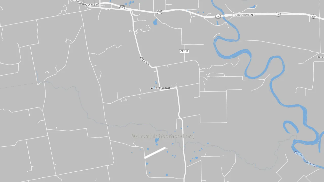 Transit Grade map of Sauney Stand, TX