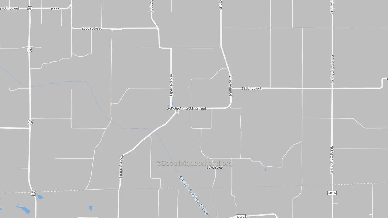 Transit Grade map of Savannah, IA
