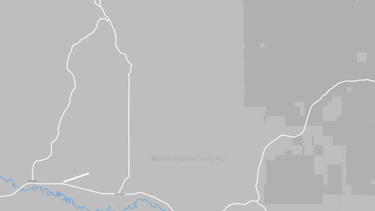 Transit Grade map of Savery, WY
