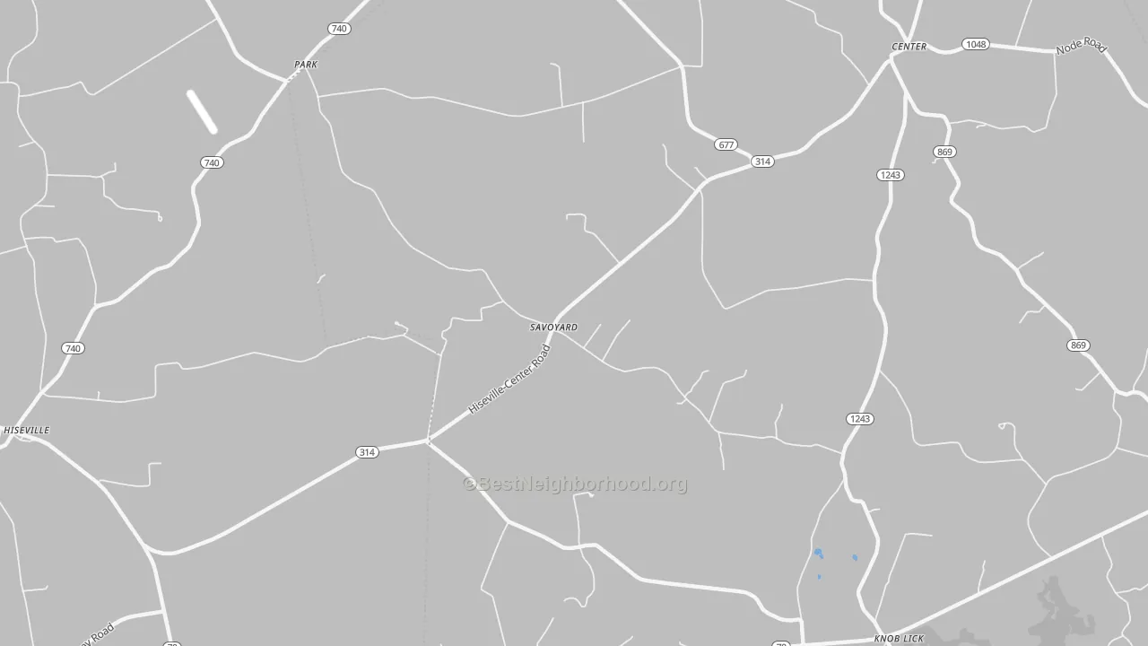 Transit Grade map of Savoyard, KY