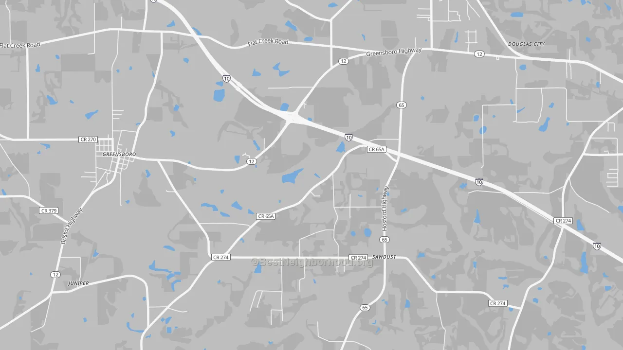 Transit Grade map of Sawdust, FL