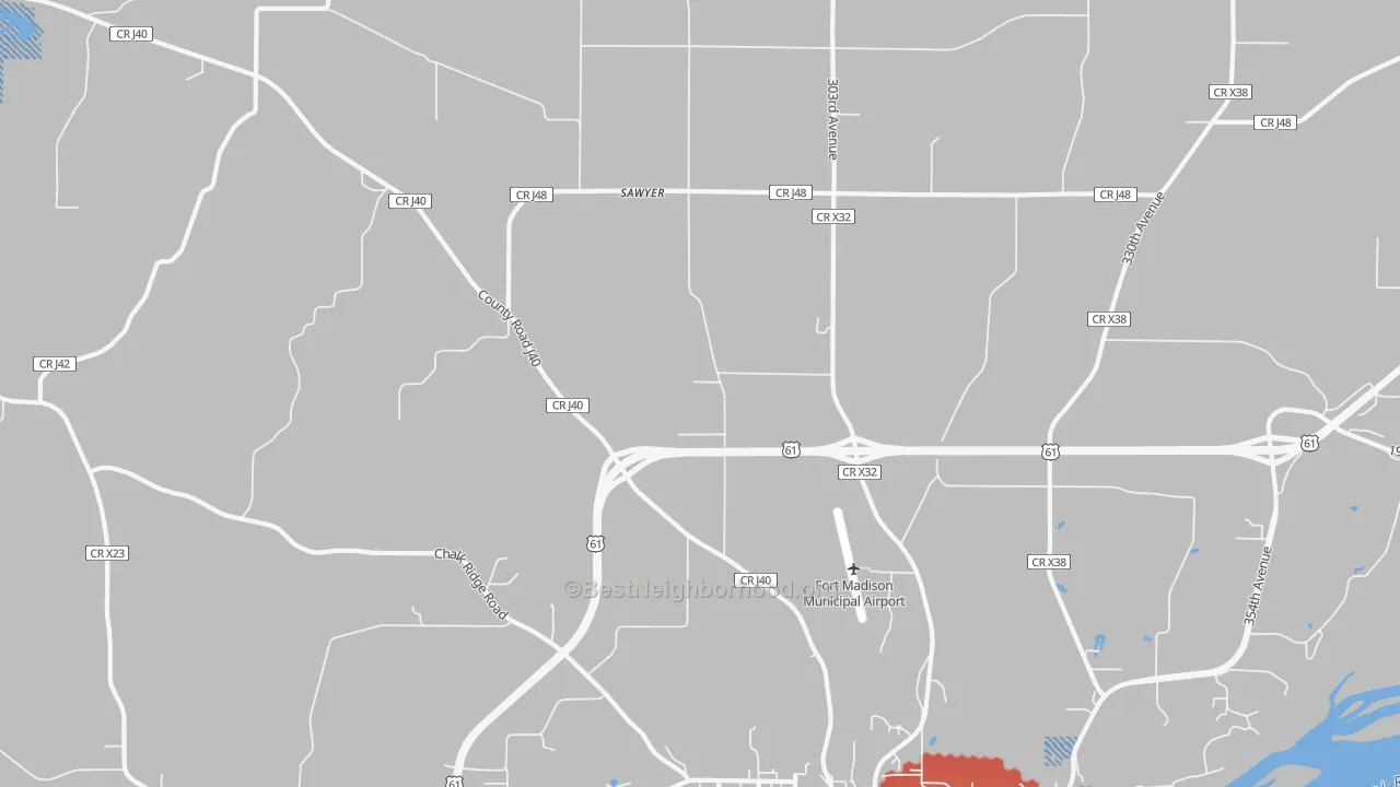 Transit Grade map of Sawyer, IA