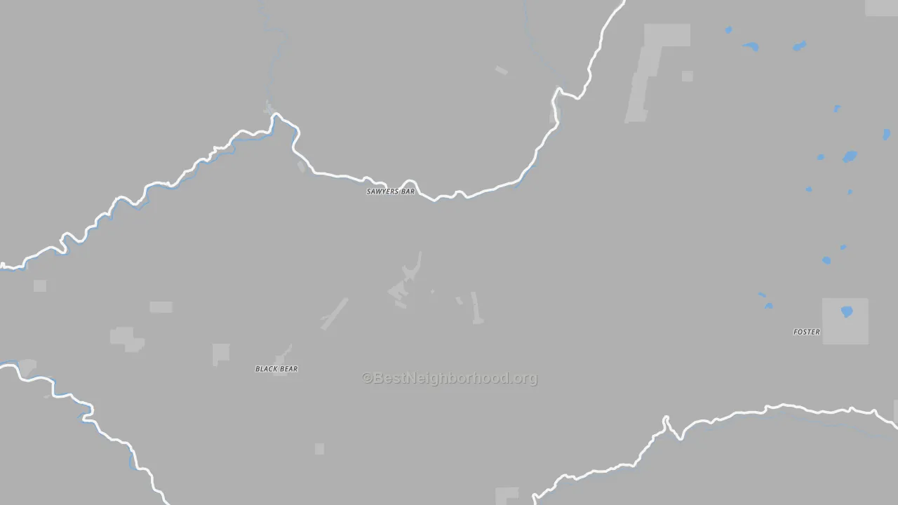 Transit Grade map of Sawyers Bar, CA