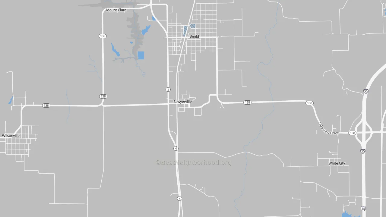 Transit Grade map of Sawyerville, IL