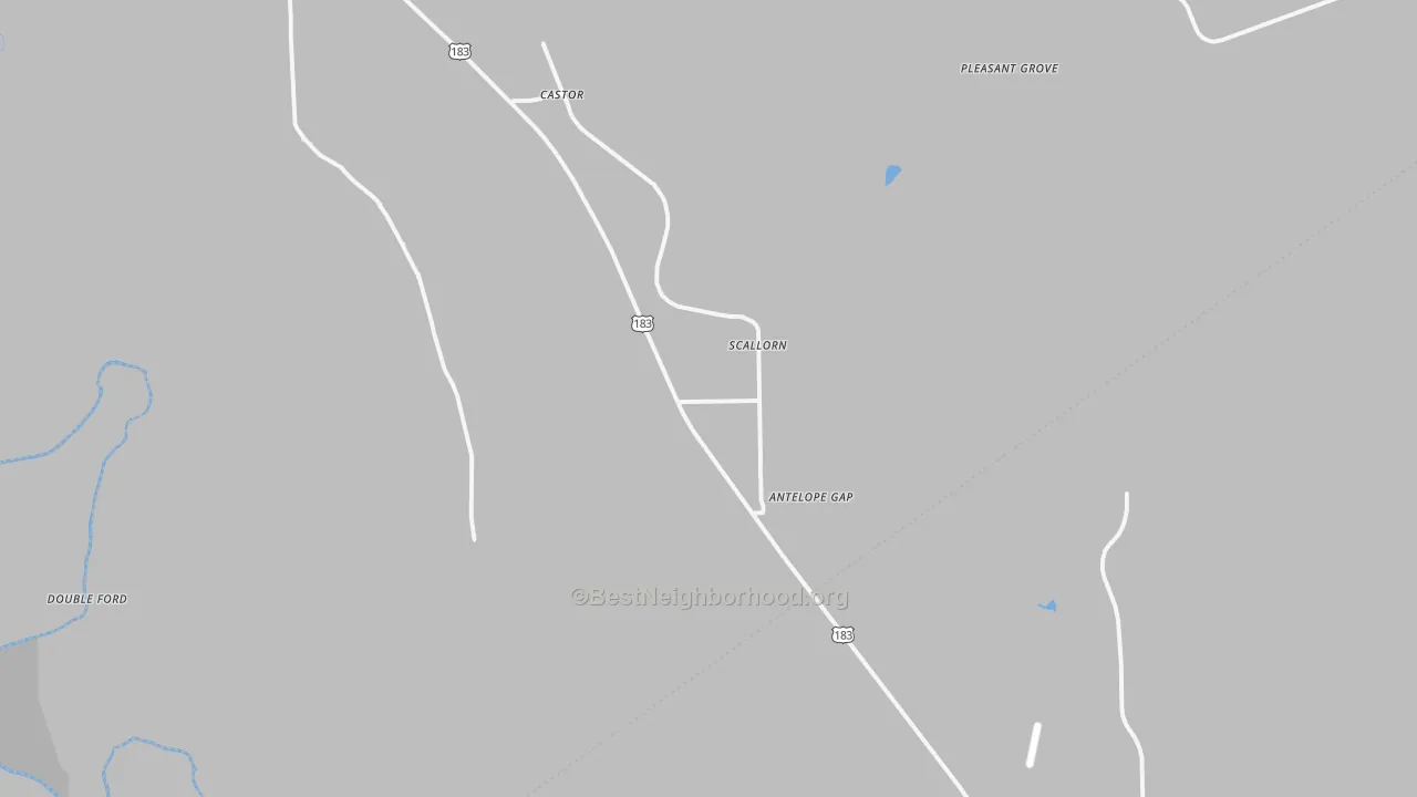 Transit Grade map of Scallorn, TX