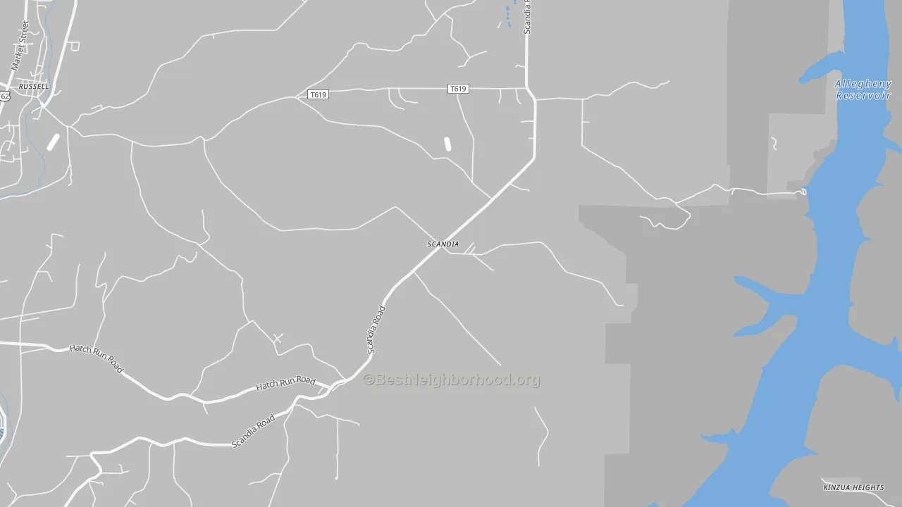Transit Grade map of Scandia, PA