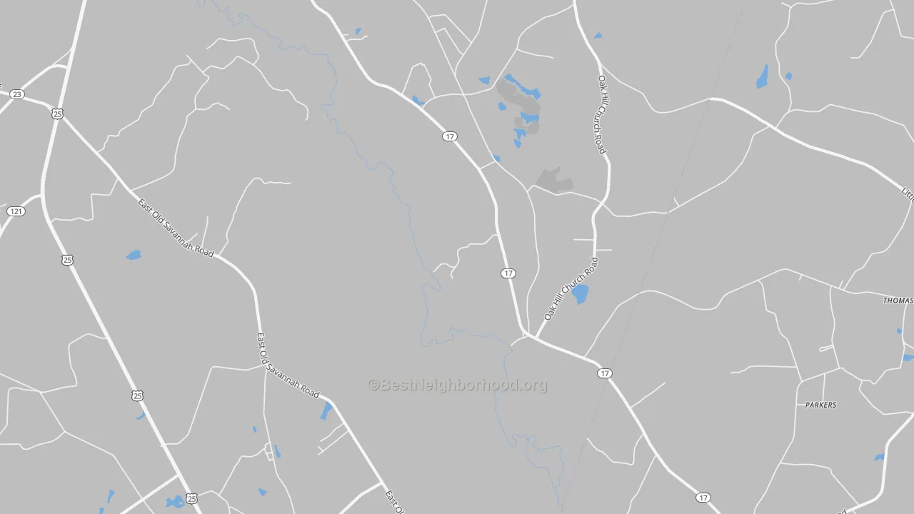 Transit Grade map of Scarboro, GA