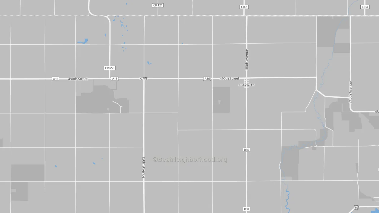 Transit Grade map of Scarville, IA