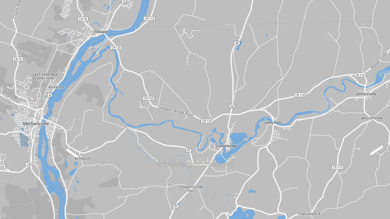 Transit Grade map of Schaghticoke, NY